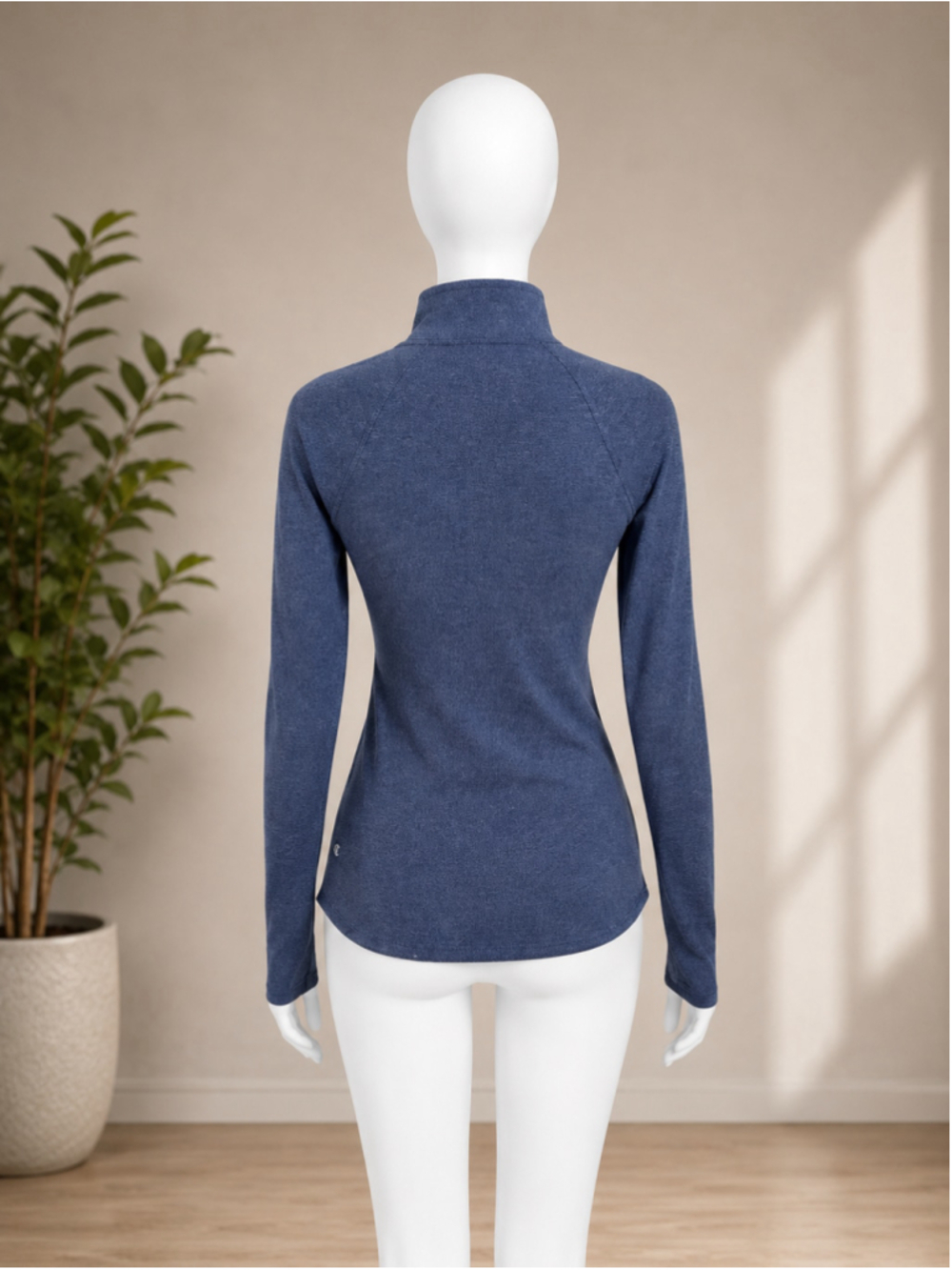 Champion C9 Women’s Run Half-Zip Pullover Military Blue Heather – Size XS - Picture 9 of 11